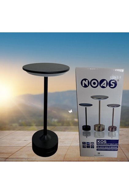 Kos 3 Işık Dokunmatik Usb Şarjlı Dim Edilebilir Masa Lambası Yl86-1241-siyah