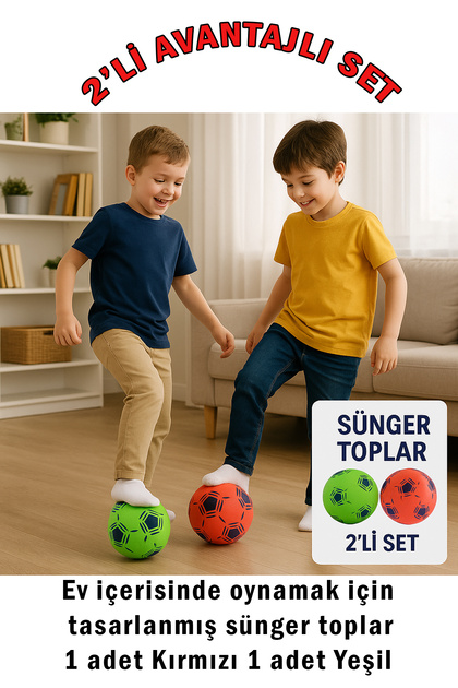 Sünger Futbol Topu Ses Yapmayan Top Ev Içi Sessiz Futbol Topu