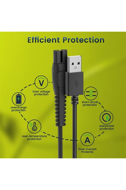Philips QP2724, QP2834, QP1924, MG9520 ve MG7920 Uyumlu 5V USB Şarj Kablosu
