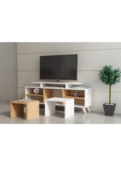 KUTAY TV ÜNİTESİ BEYAZ TEAK