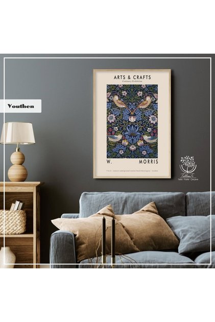 Metal Çerçeveli Gerçek Camlı Tablo YouthenM Tekli Set