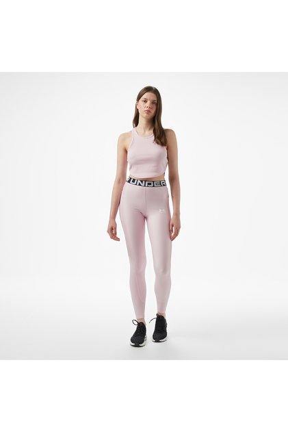 Heatgear Rib Legging Kadın Pembe Antrenman Taytı
