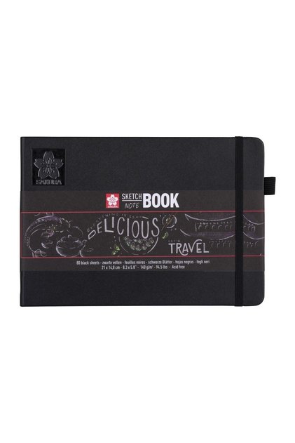 Sketch Painting Notebook Black Paper 21 X 15 cm 140 Gr