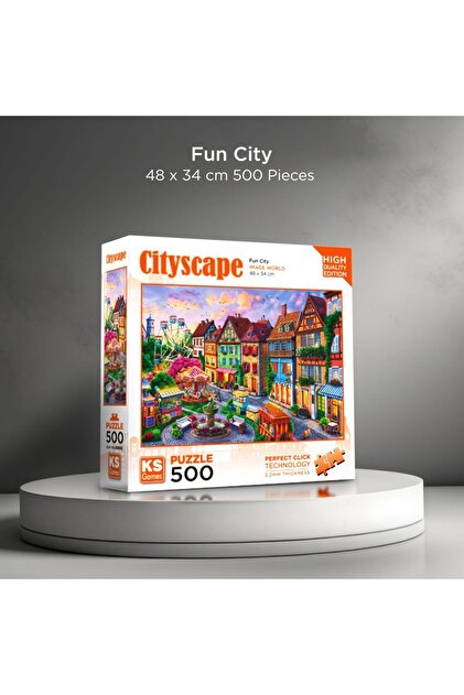 Ks Games 500 Parça Eğlence Şehri Puzzle - Fiyatı, Yorumları