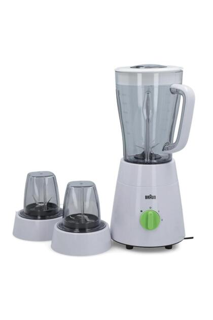 BRAUN 500W 3-in-1 Jug Blender with 4 Blade System White 1.75 Liter JB0123WH