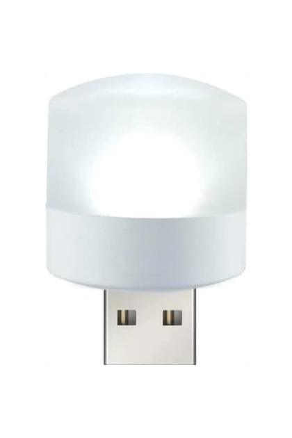 Lampă LED cu USB, lumină albă, alb