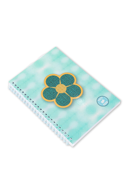 Spiral Diary - Daisy Flower Green