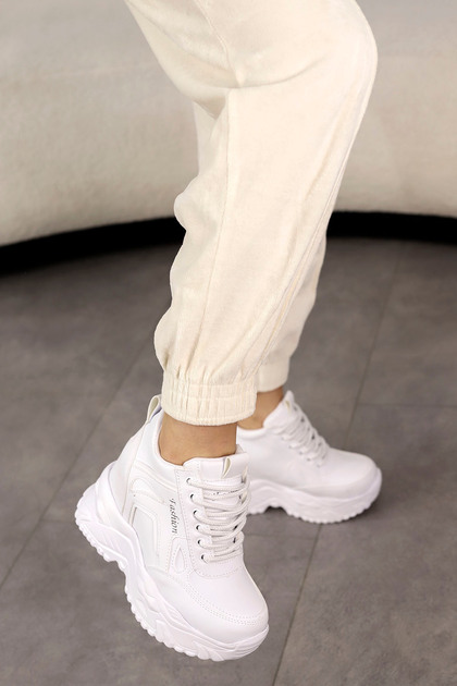 Layla Lace-Up High-Top Sneakers