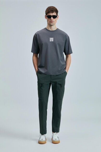 Helix Slim Fit Men's Dark Gray T-Shirt (111020245)