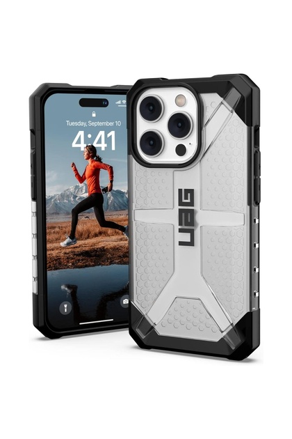 Husa iPhone 14 Pro UAG Plasma Series Ice, testată la căderi militare
