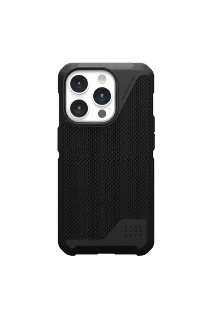 Husa Metropolis LT Magsafe iPhone 15 Pro Kevlar Μαύρο