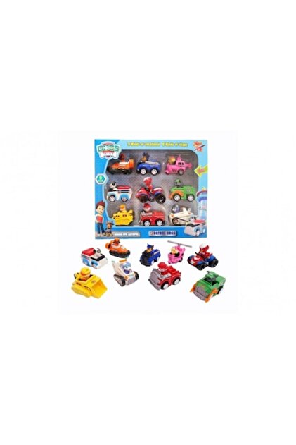 Set de 9 figurine și vehicule, Virtual Trend®, Patrula Cățelușilor