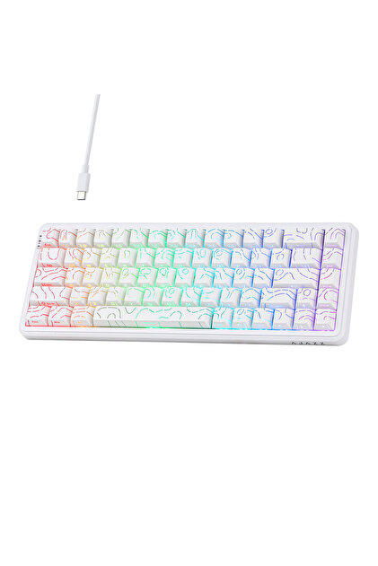 K Coverzone Ajazz AK680 Max HE Kablolu Manyetik Switch Klavye-8000Hz