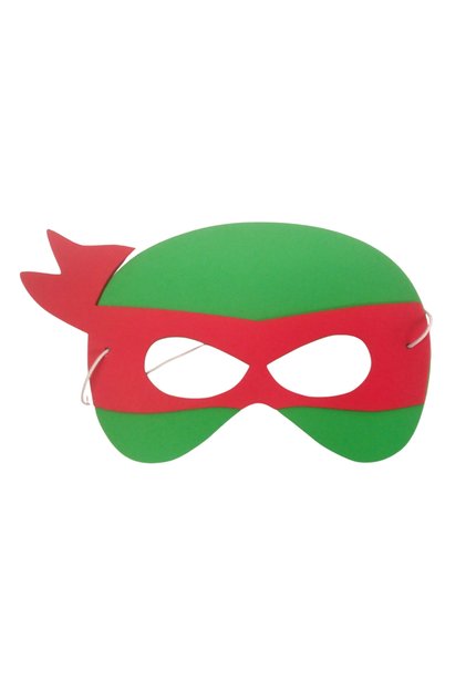 Ninja Turtles Mask - Red, Birthday Mask, School Event Mask and Party Mask