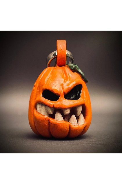 Halloween Pumpkin 2 Figure Keychain
