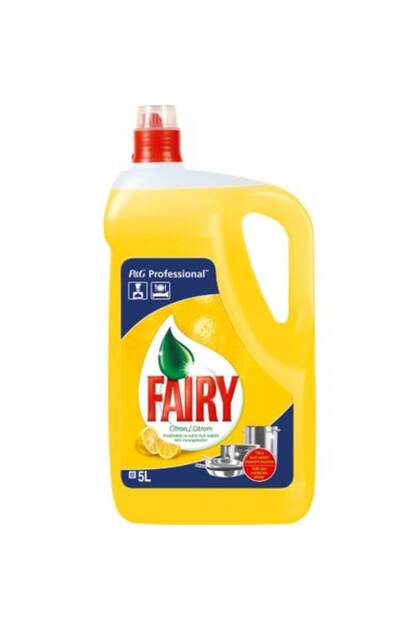 Fairy Professional Υγρό Απορρυπαντικό Πιάτων Λεμόνι, Ποσότητα 5 L, Άρωμα Λεμονιού