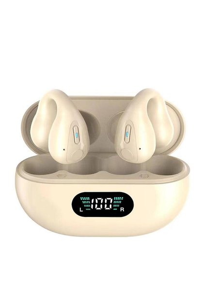 Căști wireless r15, Open-Ear, Bluetooth 5.3, True Wireless, model sport, clemă pentru urechi,