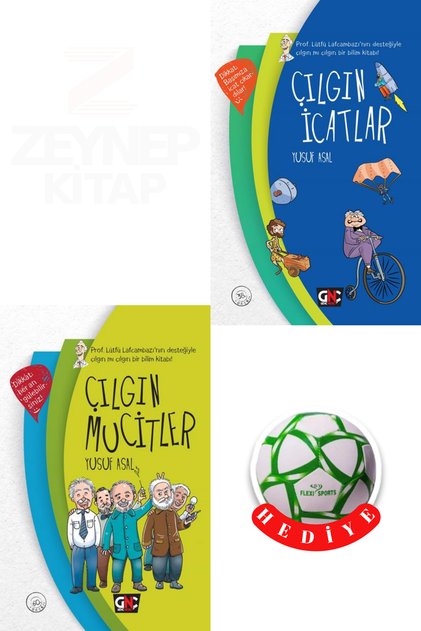 Çılgın Mucitler ve Çılgın İcatlar - Yusuf Asal 2 Book Set (Soccer Ball Gift)