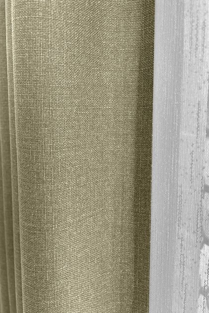 Nova Series Pleatless Linen Background Curtain - Çağla