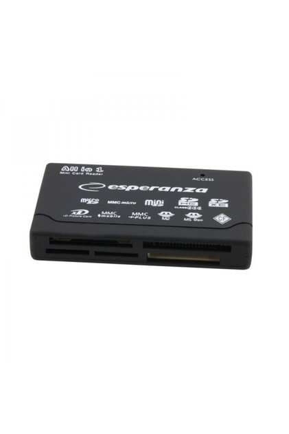 Cititor de carduri USB 2.0, All in One, Esperanza, Negru