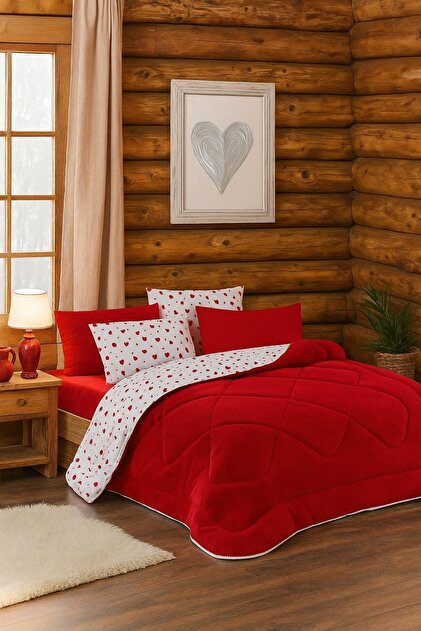 DAMIEN Çift Kişilik Wellsoft Yorgan Uyku Seti Çift Taraflı