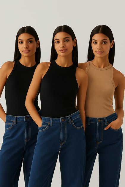3-Piece Halter Neck Tank Set