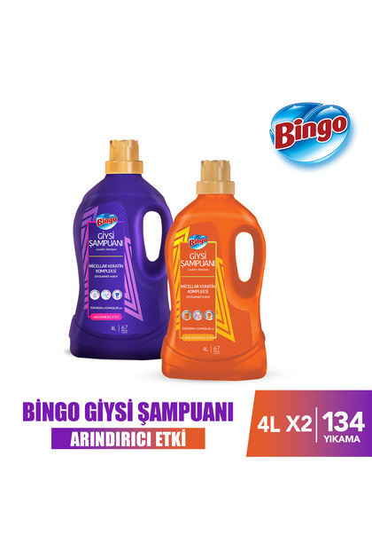 Bingo Giysi Şampuanı Karma Paket 4l 2'li - Fiyatı, Yorumları