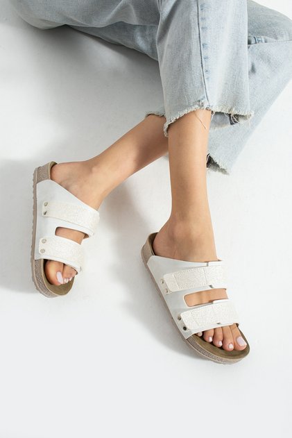 Crystal Anatomical Orthopedic Double Banded Women's Slippers