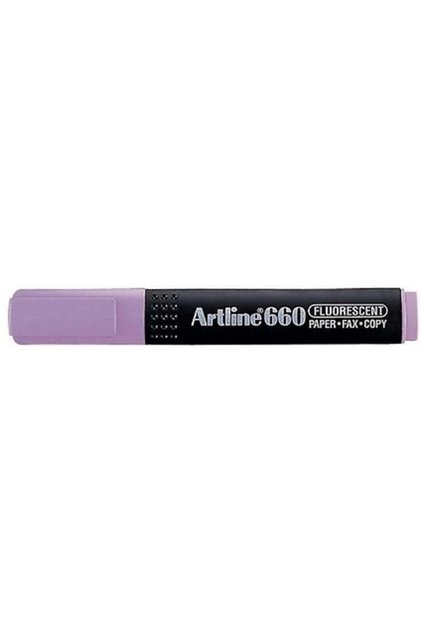 Ek-660 Chisel Tip 1.0-4.0mm Highlighter Fluorescent Pen Purple
