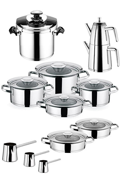 Aryıldız Flamingo Prestige Ideal Set 22 Parça Tencere Düdüklü