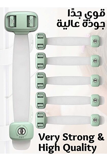Baby Safety Locks 6-in-1 – Adjustable Childproof Cabinet Locks
