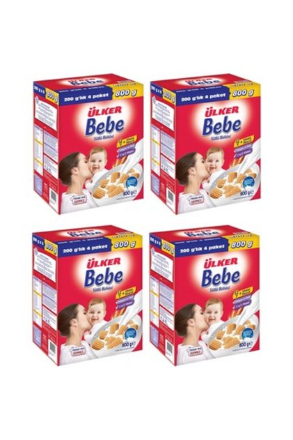 Ulker*Bebe Bısk.800Gr*4 Lu