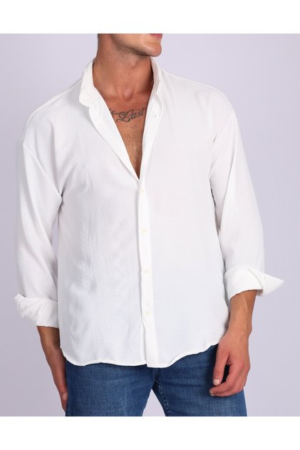 Ayrobin Linen Textured Oversized Men's Shirt