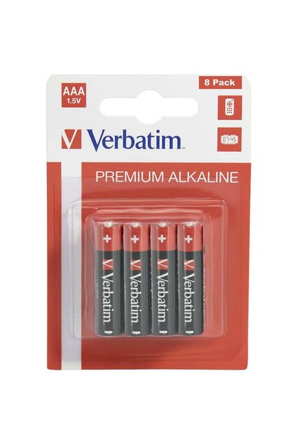 Baterii Verbatim Alkaline, AAA, 8 buc