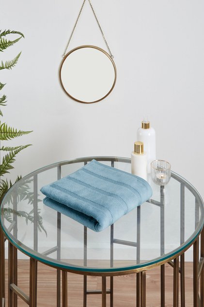 Sadem Organic Stripe Hand and Face Towel 50X90 cm