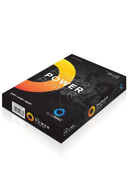 Cutie 5 Topuri de Hartie Copiator si imprimanta A4 Bluering Power, 500 Coli/Top, 80 g/m²,