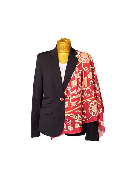 Edirne Red Classic Scarf 90X90