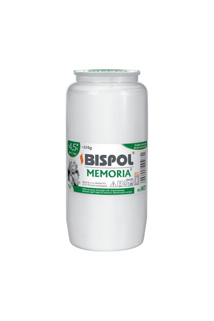 Lumânare Rezerva Memoria W07, Bispol, 54 ore, 310 g