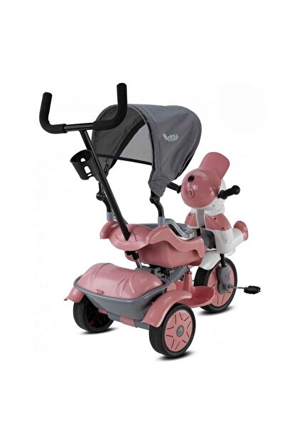 yoppyママ Babyhope Ümit Lüx Yuppi 3Teker İtmeli Bisiklet Pastel Pembe