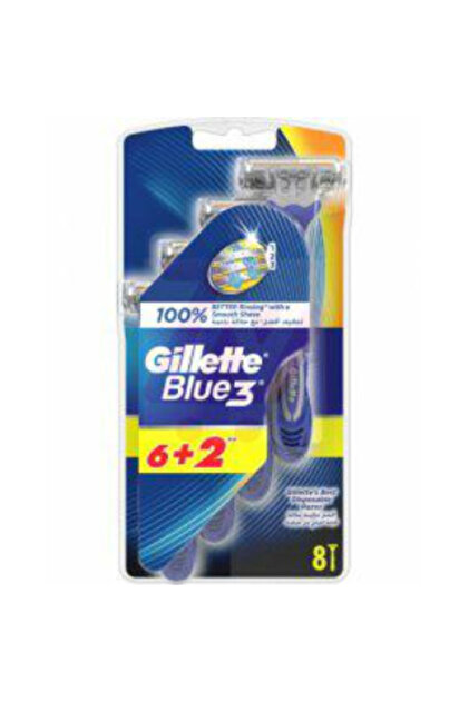 Lame de ras de unică folosință Blue3 Comfort, 8 bucăți