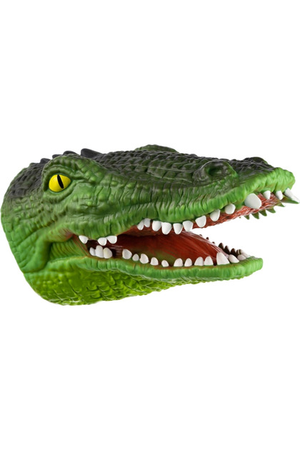 Jucarie Interactiva de Mana, Crocodil, Cauciuc, 15.5x11.5x8.5 cm
