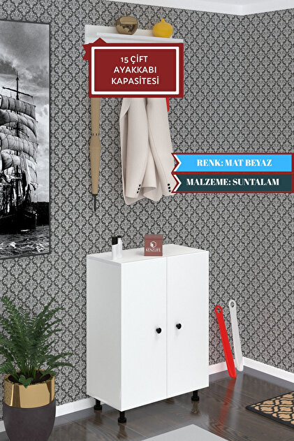 Kenzlife Ayakkabılık Cimcime5 Byzbyz 83*060*32 Kapaklı 5 Raflı 15