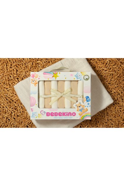 Baby Combed Cotton Mouth Wipes 7-Piece Boxed Gift