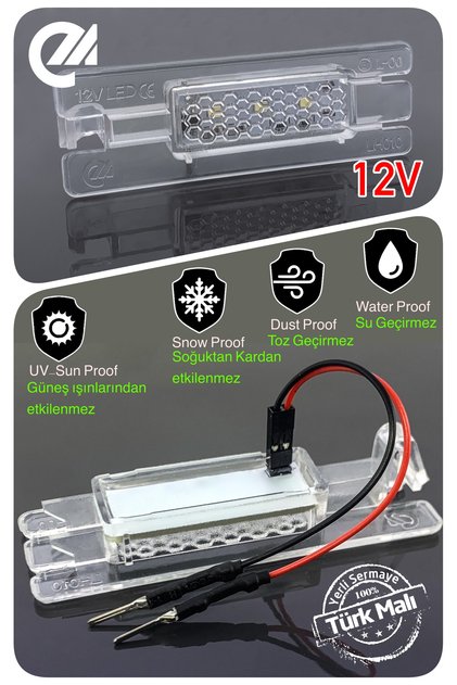Volkswagen Vw Scirocco 2008-2017 Canbus Led Bagaj Aydınlatma Ledi Lambası