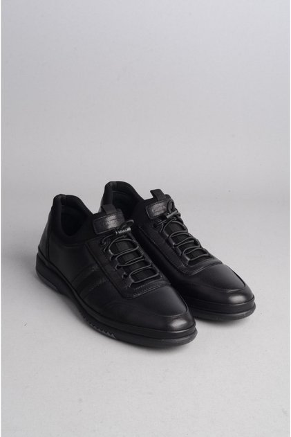 Kmc 5Y9779 Genuine Leather Casual Men's Shoes Black