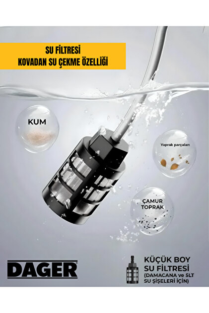 Dager AQUA FORCE 36V Kömürsüz Şarjlı Yüksek Basınçlı Yıkama
