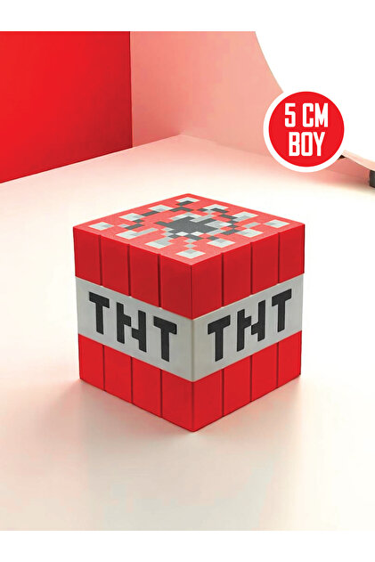 Minecraft TNT Bombası - Minecraft Blokları Patlatan TNT - 5 CM