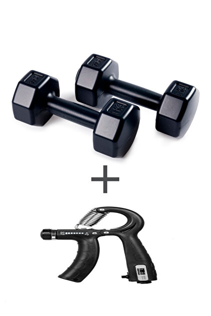 PS SPOR 1 KG DAMBIL SET(1KG 2 ADET DAMBIL) + SAYAÇLI AYARLANABİLİR EL YAYI