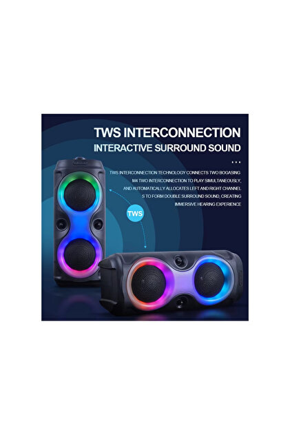 Speaker PL-4624 BLUETOOTH,SD,USB BAĞLANTILI RGB IŞIKLI (MS-3628BT