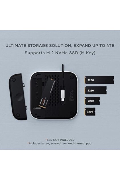 Satechi Mac Mini M4 Hub & Stand with NVMe SSD Enclosure- Trendyol
